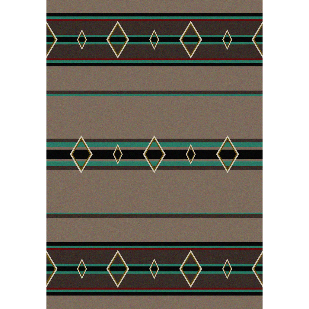 Old Timer - Turquoise American Dakota Rugs