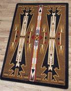 Horse Thieves - Brown American Dakota Rugs