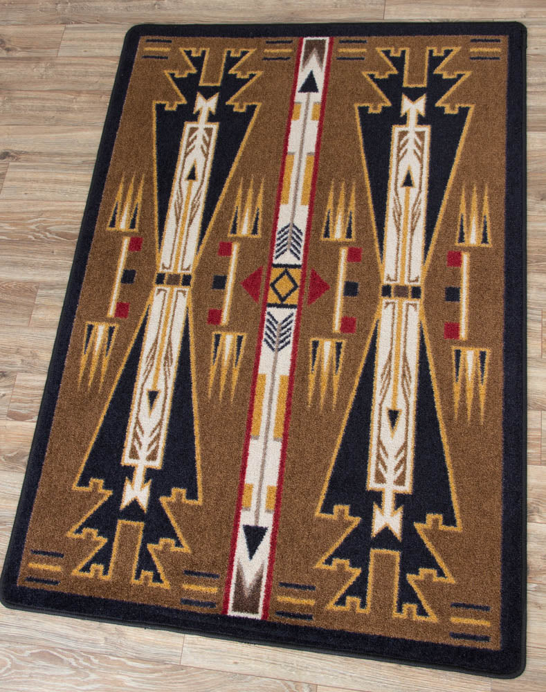 Horse Thieves - Brown American Dakota Rugs
