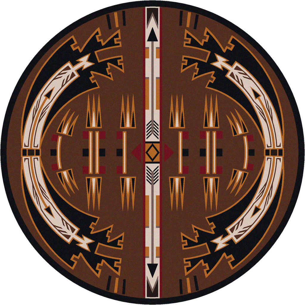 Horse Thieves - Brown American Dakota Rugs