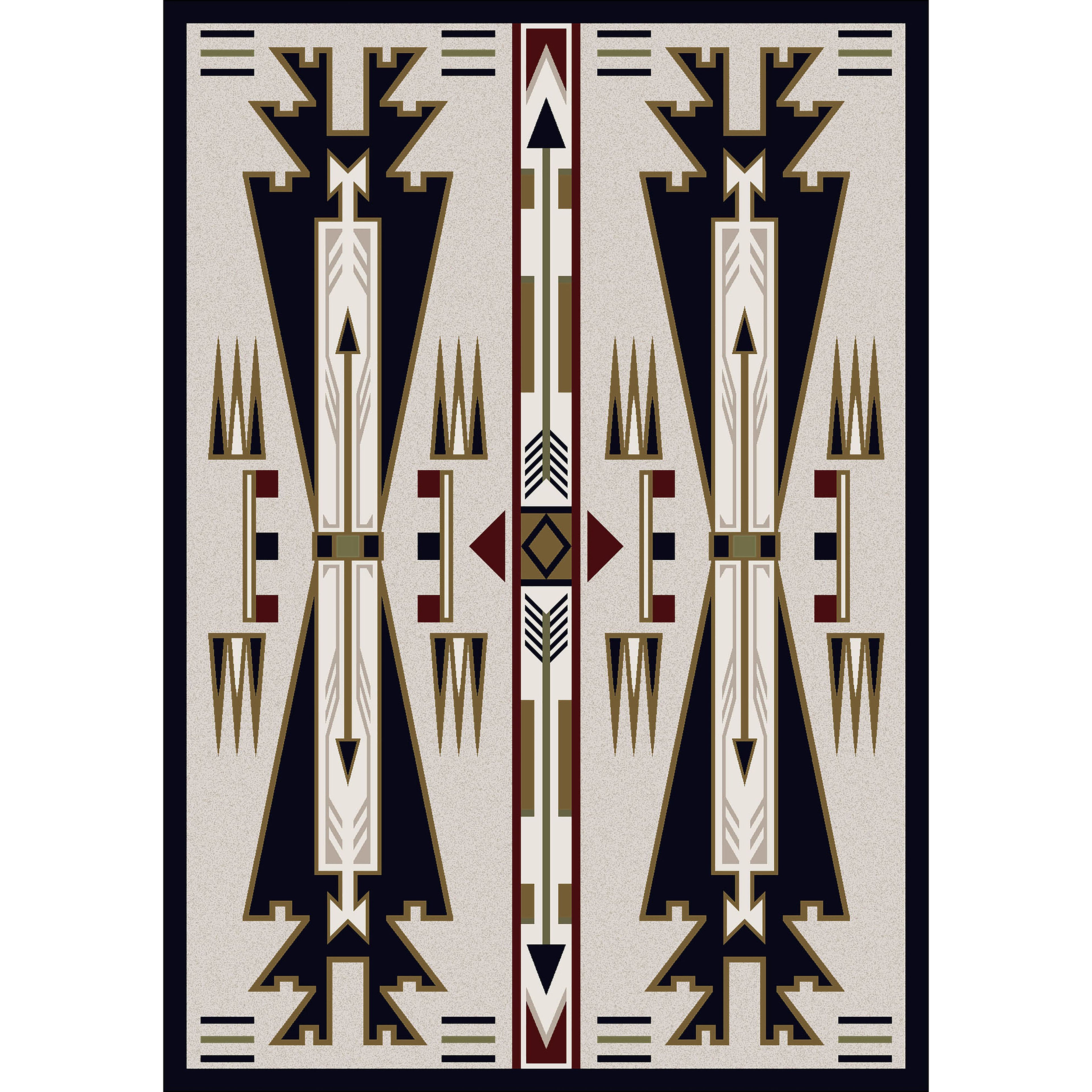 Horse Thieves - Natural American Dakota Rugs