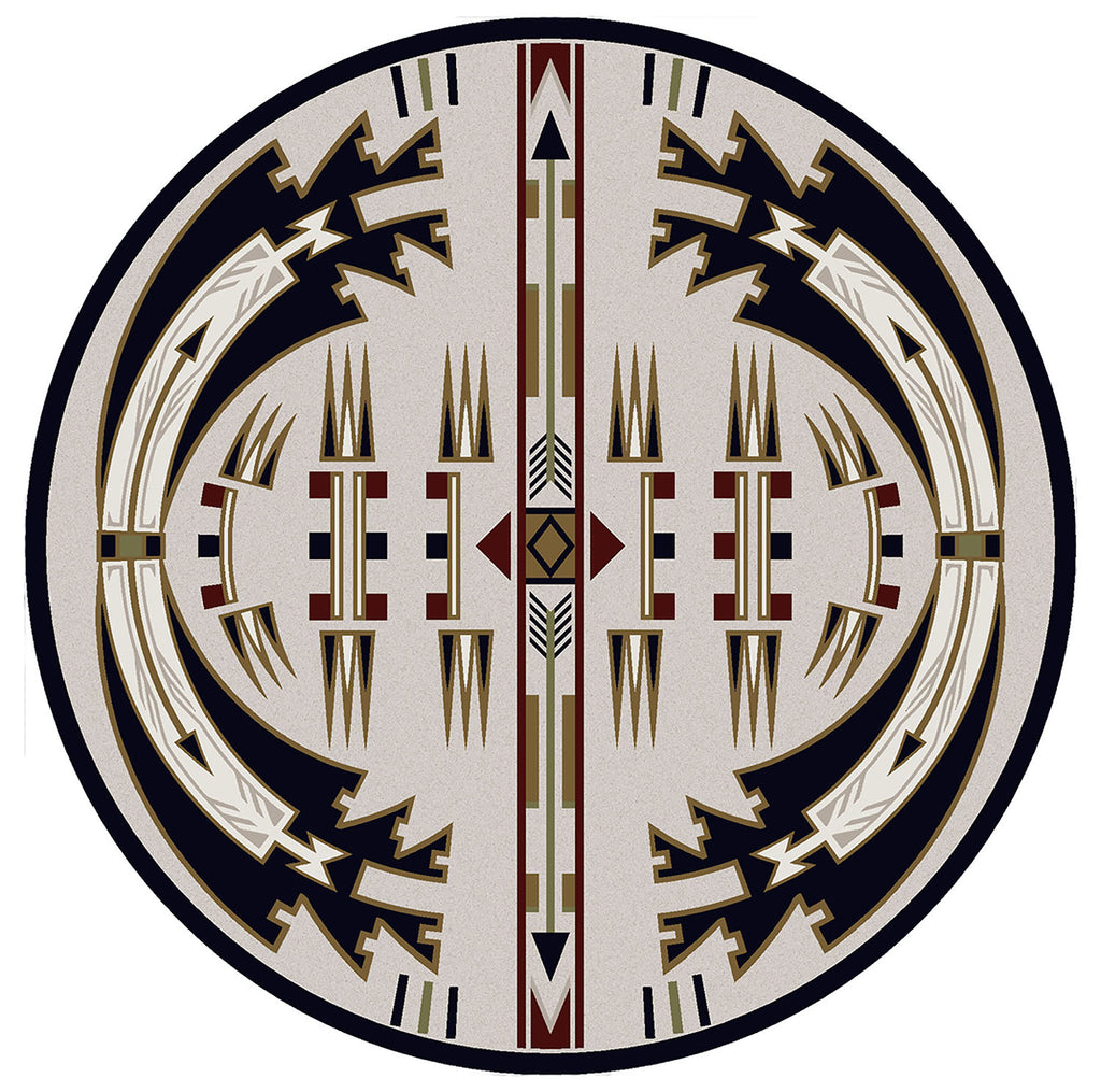 Horse Thieves - Natural American Dakota Rugs