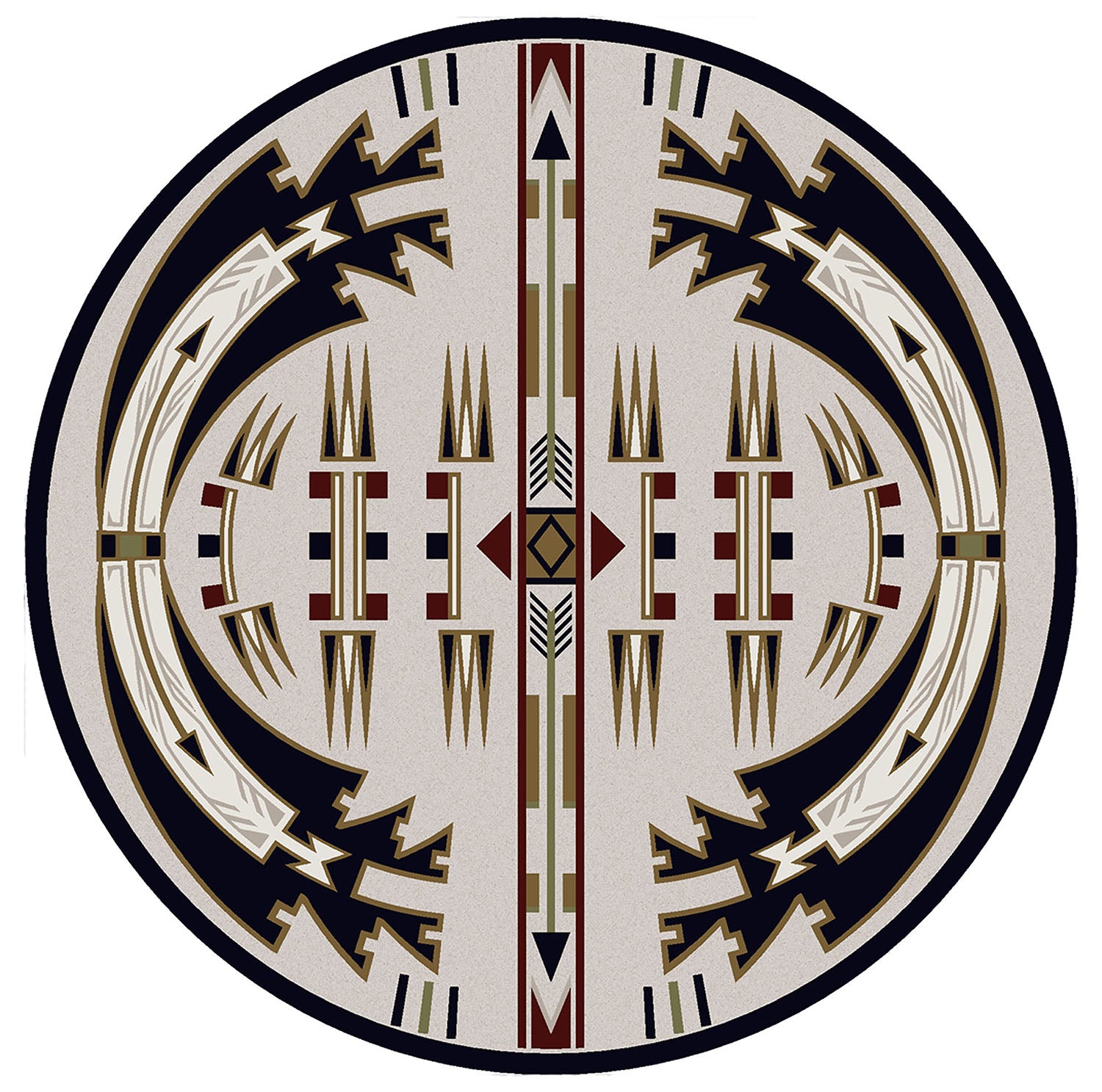 Horse Thieves - Natural American Dakota Rugs