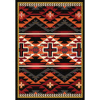 Rustic Cross - Black American Dakota Rugs