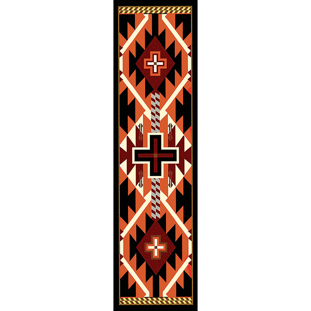 Rustic Cross - Black American Dakota Rugs