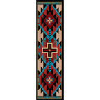 Rustic Cross - Blue American Dakota Rugs