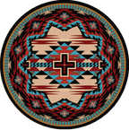 Rustic Cross - Blue American Dakota Rugs