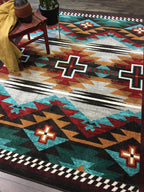 Rustic Cross OKA - Electric American Dakota Rugs