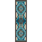 Rustic Cross - Indigo Turquoise American Dakota Rugs