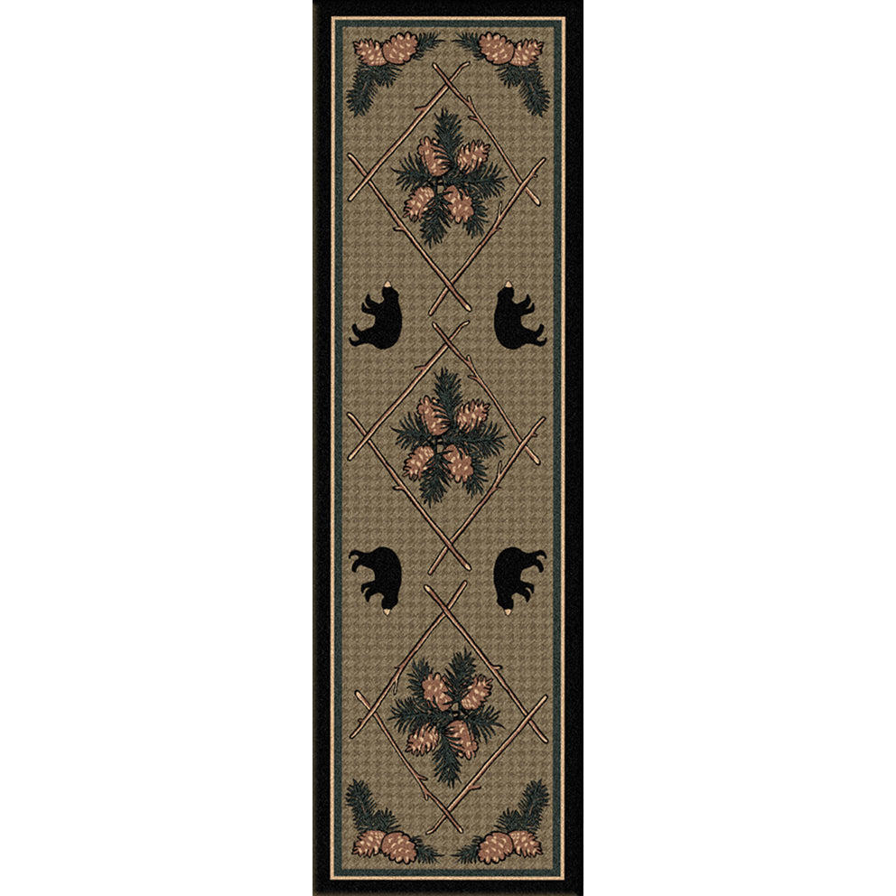 Pine Cone Bears American Dakota Rugs
