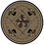 Pine Cone Bears American Dakota Rugs