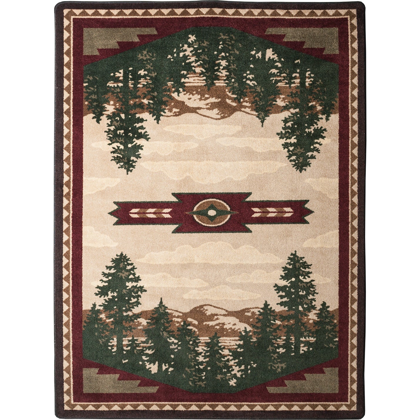 Autumn Point - Wine American Dakota Rugs