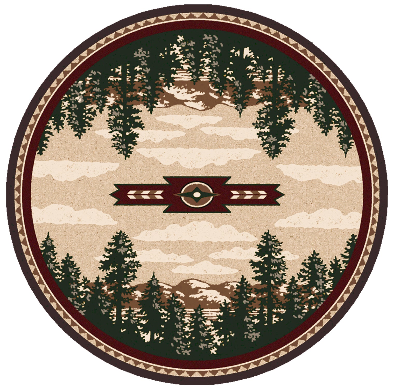 Autumn Point - Wine American Dakota Rugs