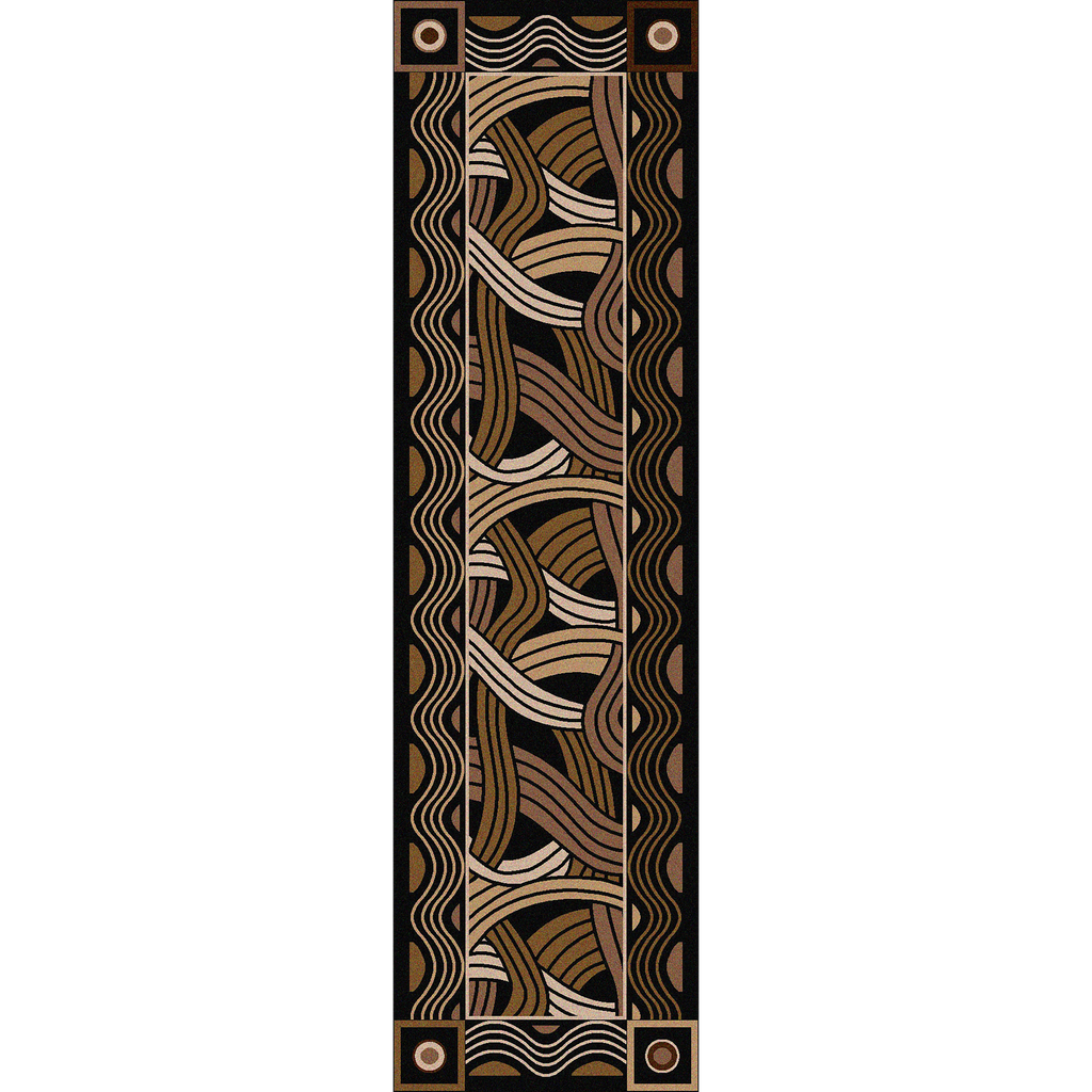 Hand Coiled - Black American Dakota Rugs