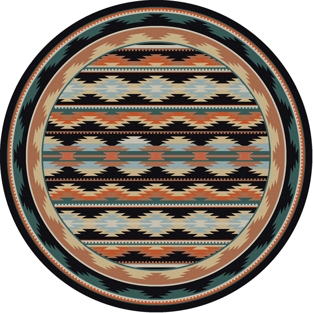 Medicine - Dark American Dakota Rugs