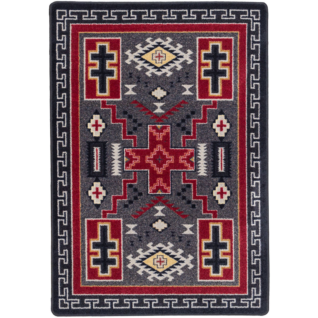 Double Cross - Gray American Dakota Rugs