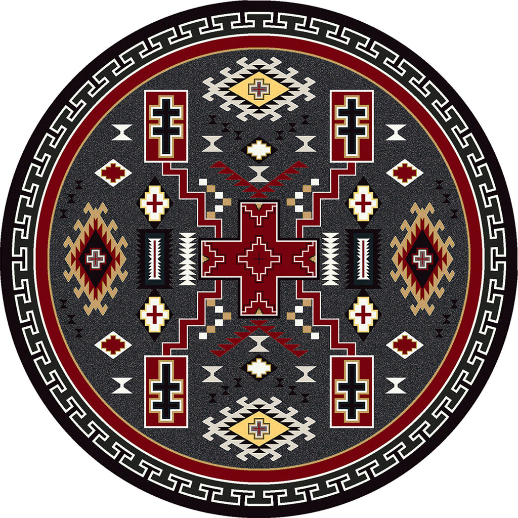 Double Cross - Gray American Dakota Rugs