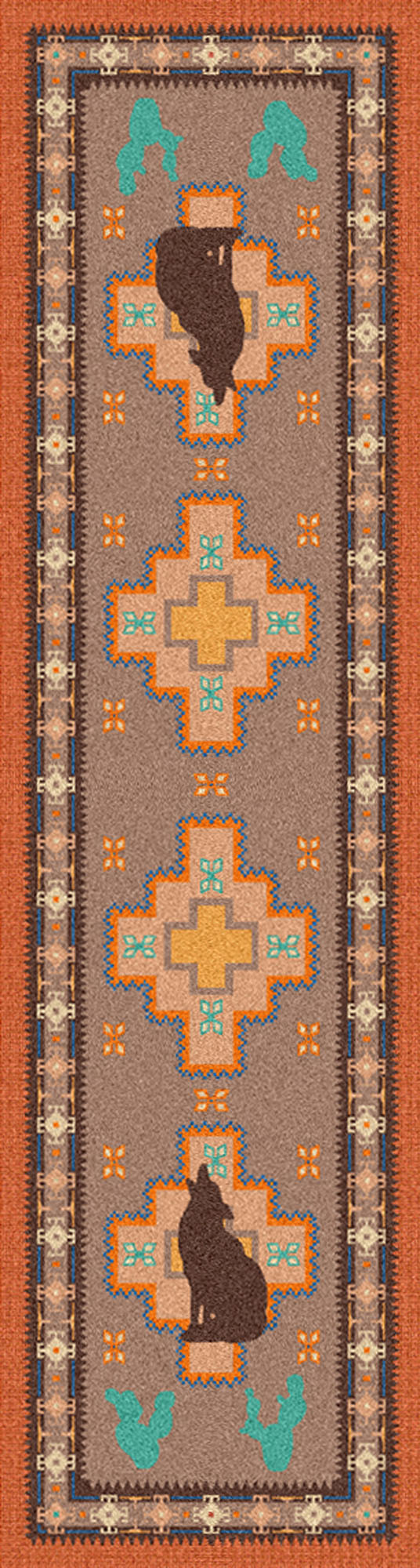 Howl at the Moon - Desert Rose American Dakota Rugs