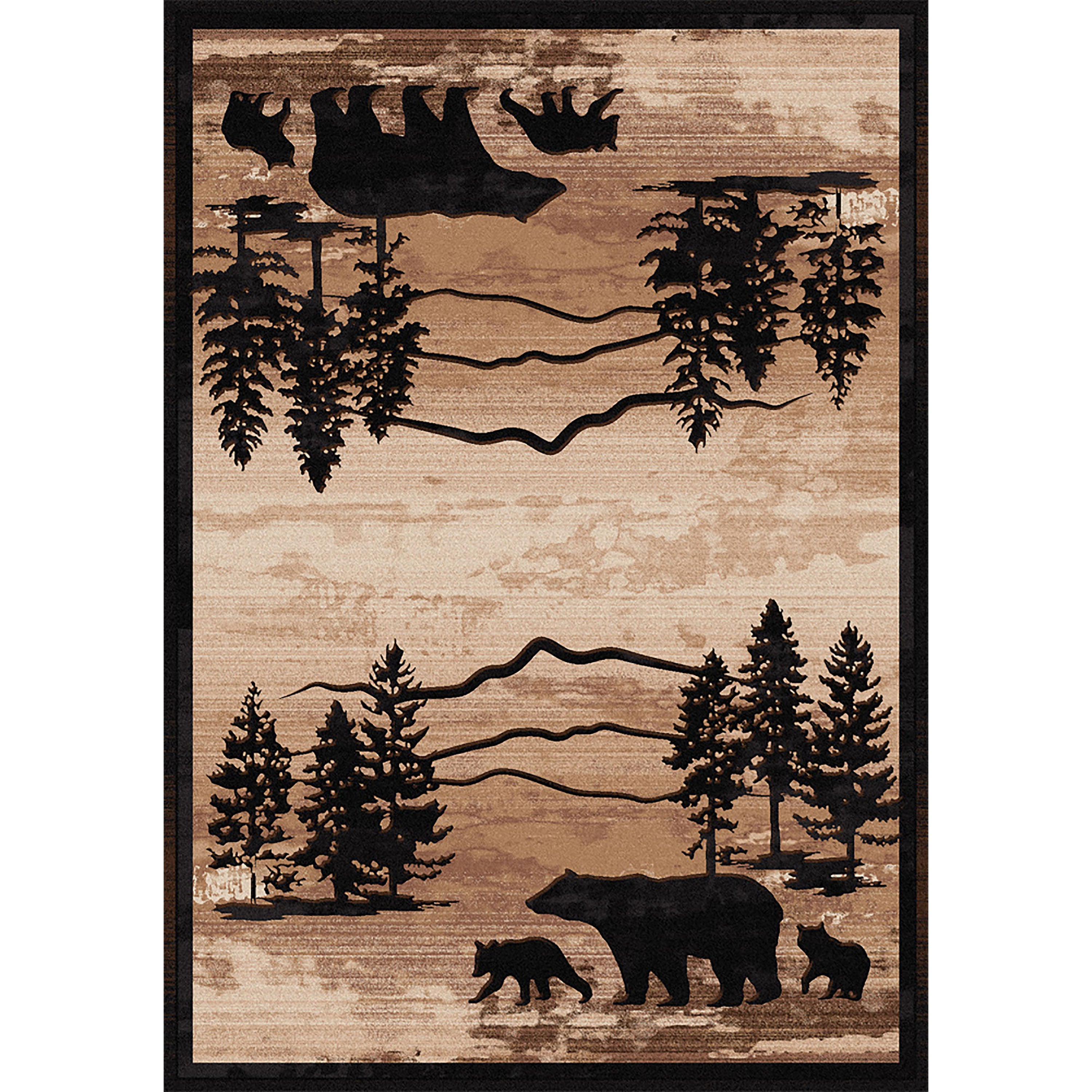 Mountain Shadow Bear American Dakota Rugs