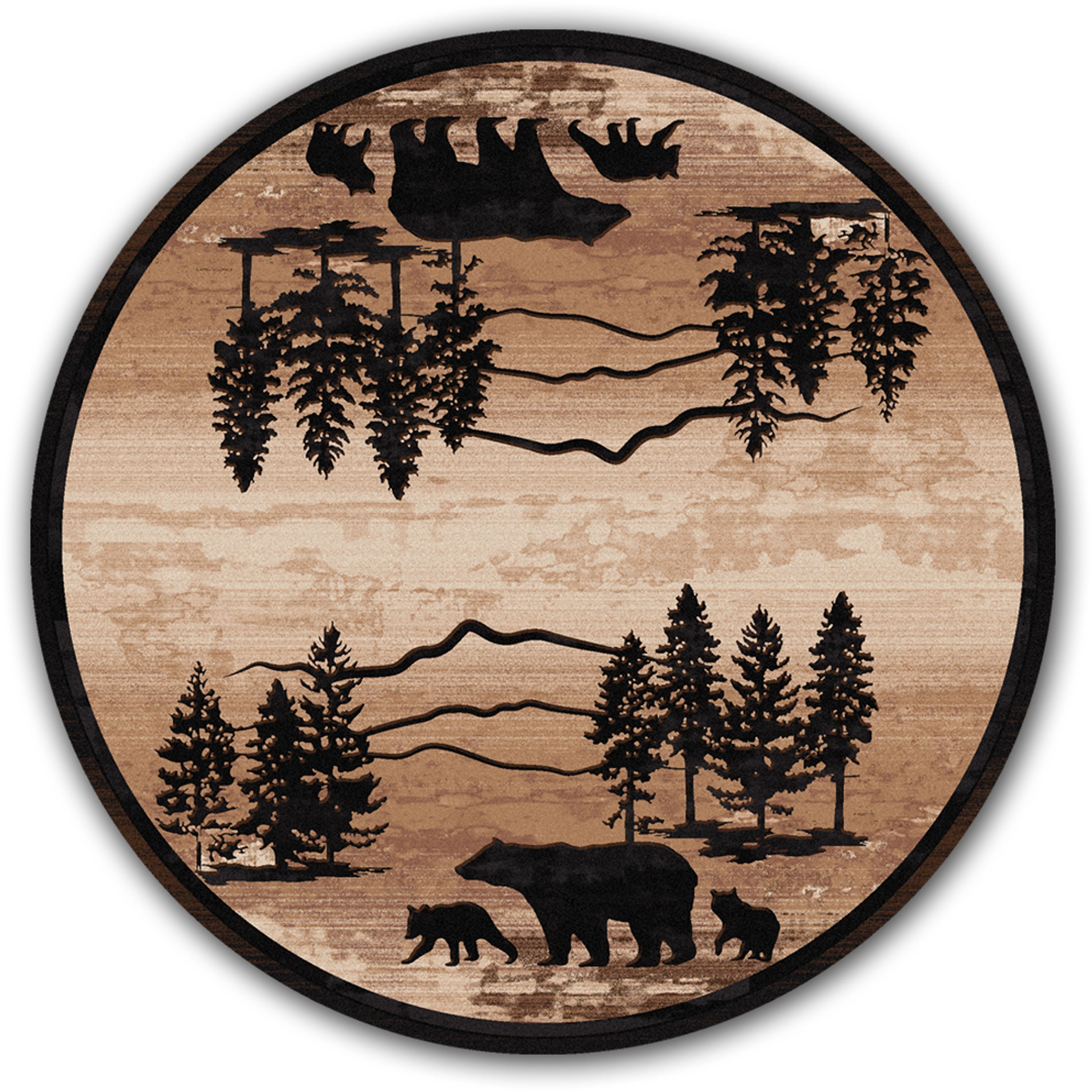 Mountain Shadow Bear American Dakota Rugs