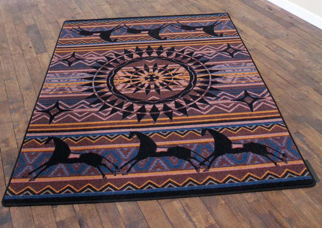 Ghost Rider - Plum American Dakota Rugs