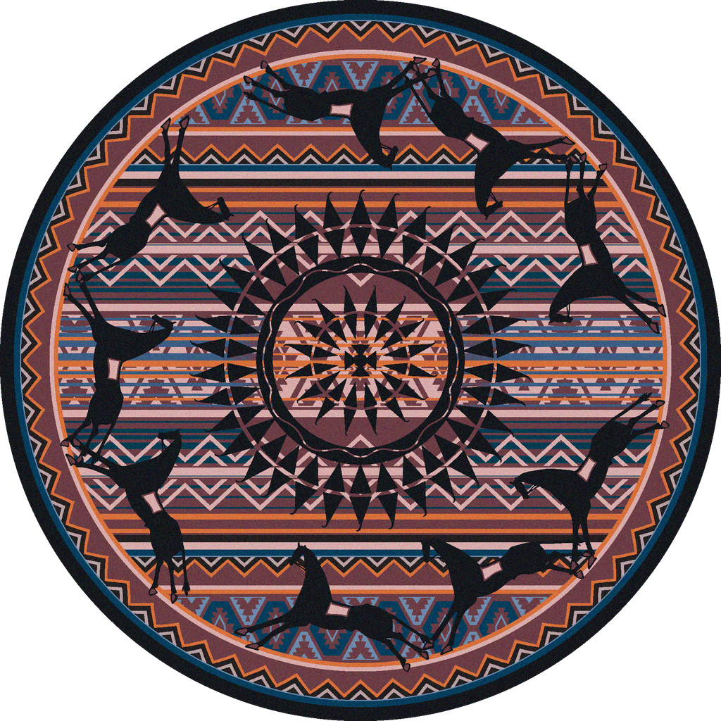 Ghost Rider - Plum American Dakota Rugs