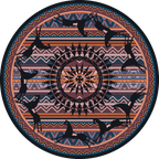 Ghost Rider - Plum American Dakota Rugs