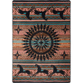 Ghost Rider - Turquoise American Dakota Rugs