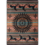 Ghost Rider - Turquoise American Dakota Rugs