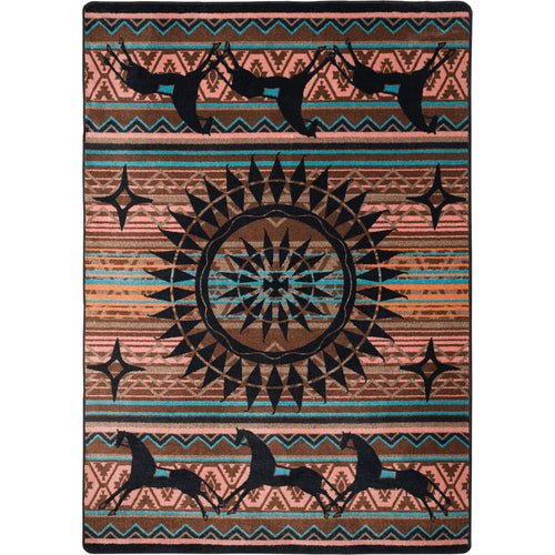 Ghost Rider - Turquoise American Dakota Rugs