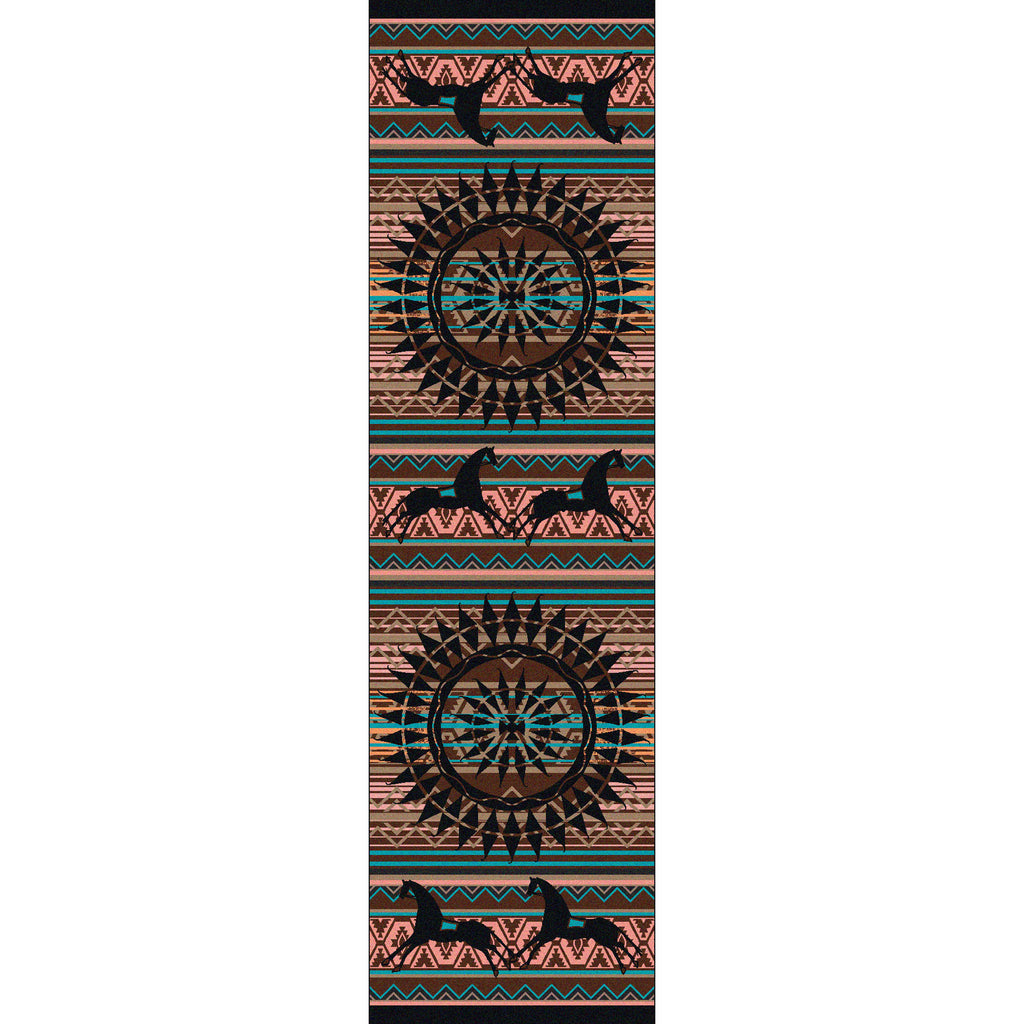 Ghost Rider - Turquoise American Dakota Rugs