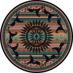 Ghost Rider - Turquoise American Dakota Rugs