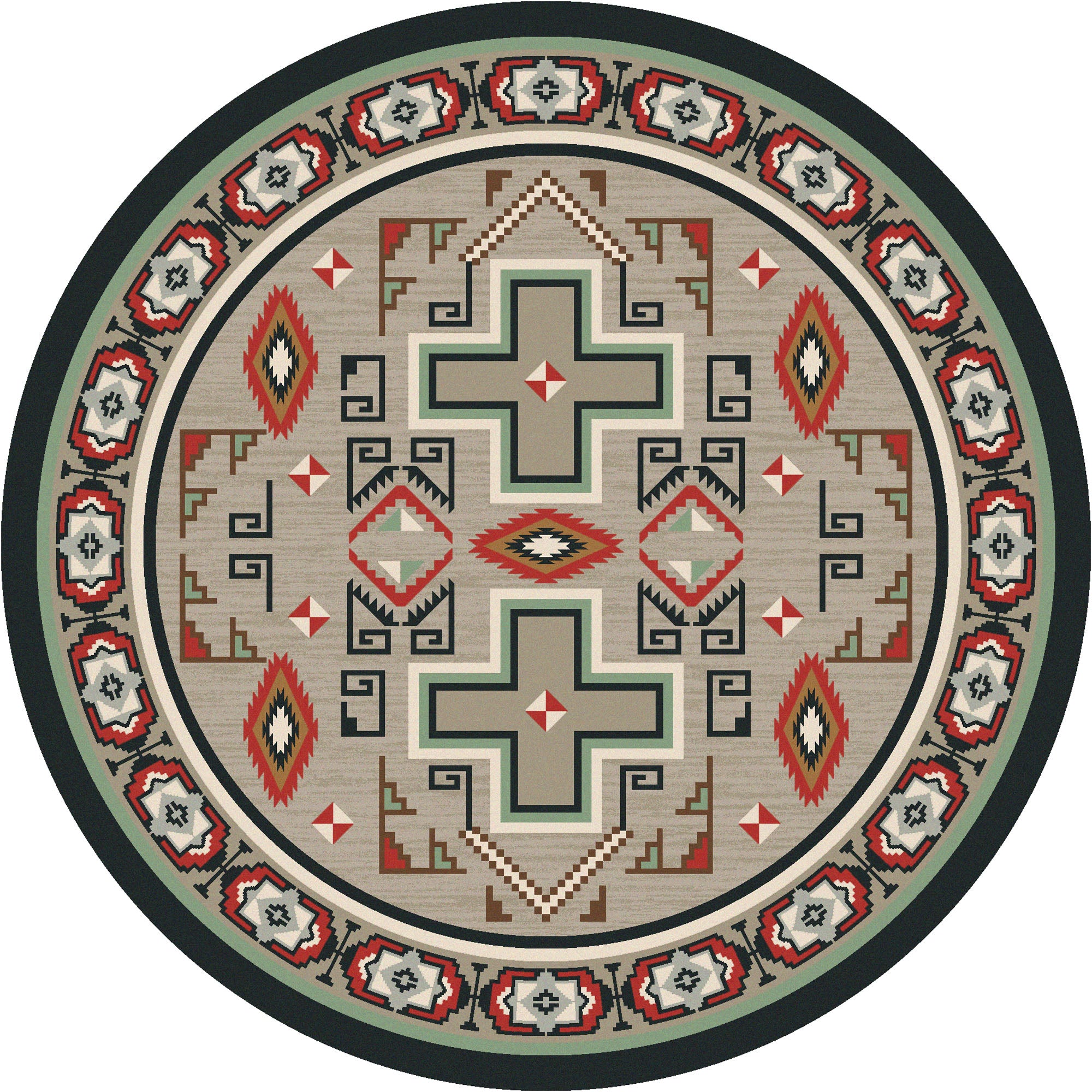 Saw Tooth - Raincloud American Dakota Rugs