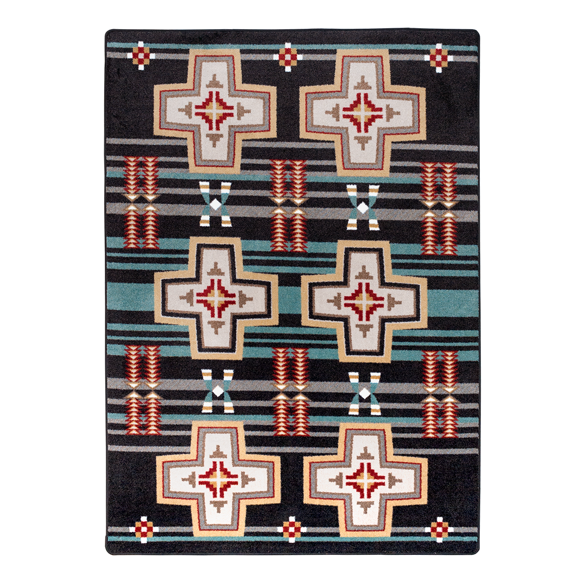 Grand River - Black American Dakota Rugs