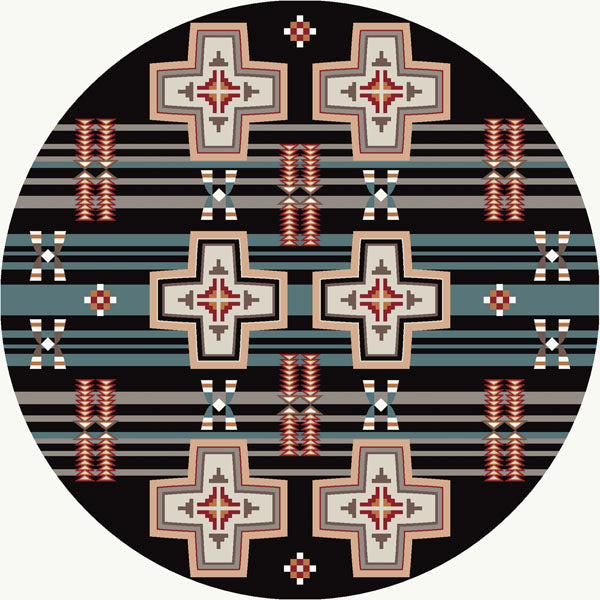 Grand River - Black American Dakota Rugs