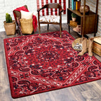 Kerchief Rodeo Red American Dakota Rugs
