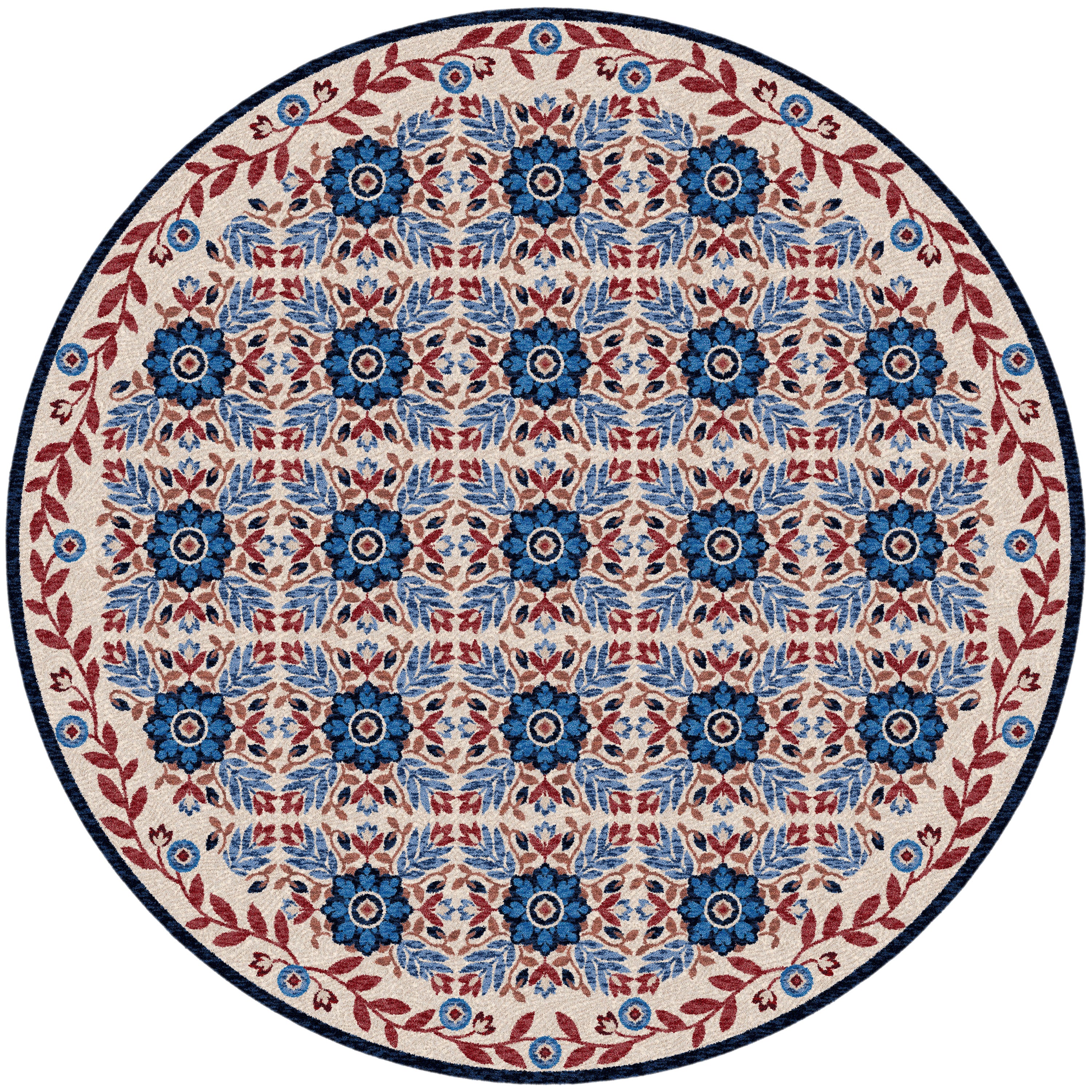 United Quilt - Antique Red White & Blue American Dakota Rugs