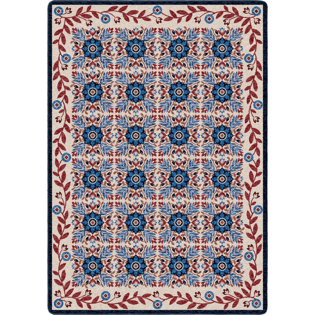 United Quilt - Antique Red White & Blue American Dakota Rugs