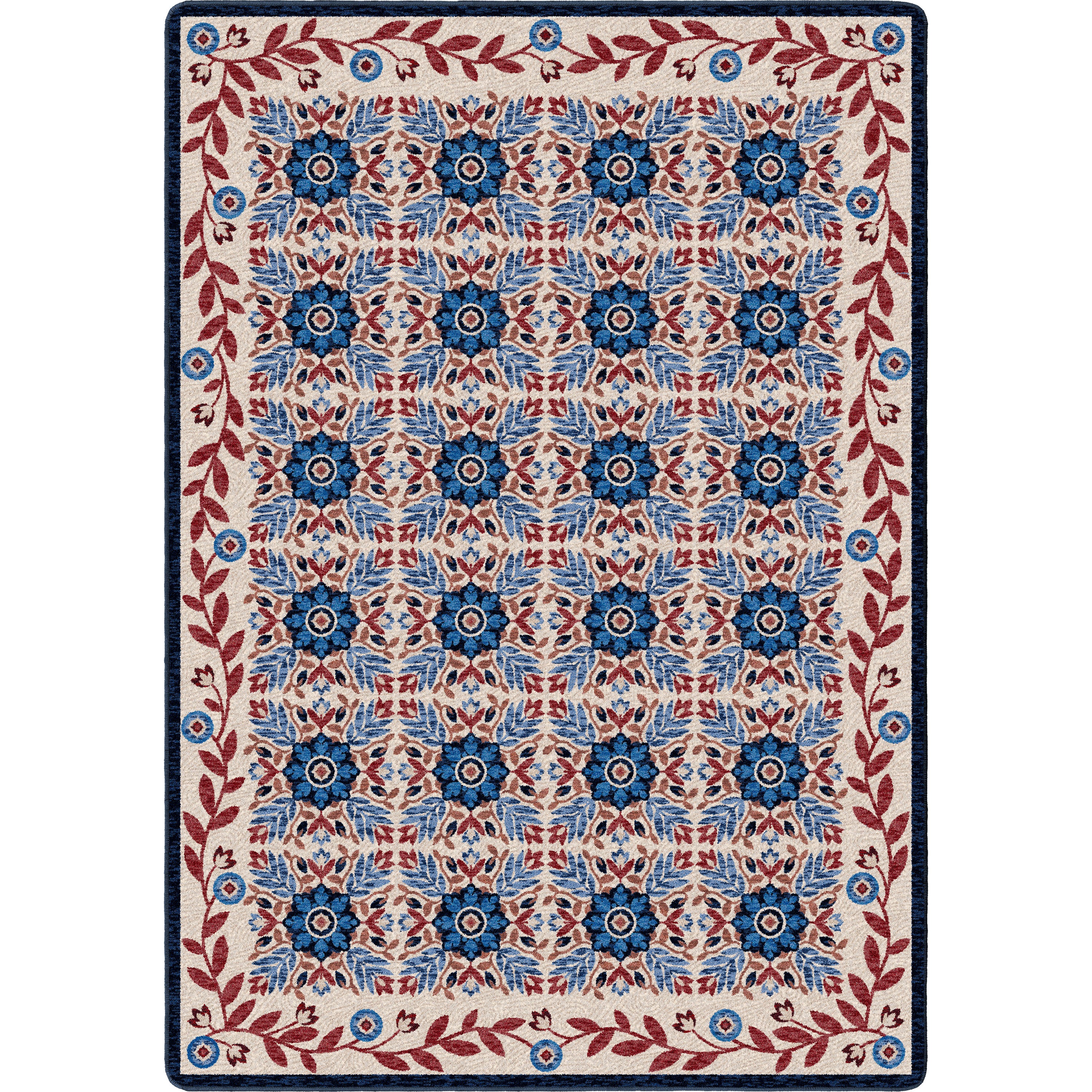 United Quilt - Antique Red White & Blue American Dakota Rugs