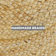 George Premium Hand Spun Jute Braided Area Rug Homespice Rugs