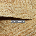 George Premium Hand Spun Jute Braided Area Rug Homespice Rugs