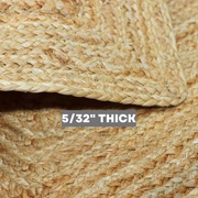 George Premium Hand Spun Jute Braided Area Rug Homespice Rugs