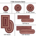 4 IN Autumn Maple Coaster Set of 6 Homespice Rugs