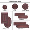 15 IN Jamestown Placemat Set of 6 Homespice Rugs