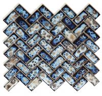 Tango Herringbone Mosaic 11.25 x 12.75 Elysium