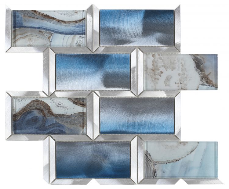Subway Shell Blue 12 x 12 Elysium
