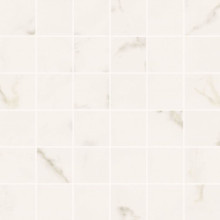 Trilogy Calacatta White Soft 2 x 2 Mosaic 12 x 12 Elysium