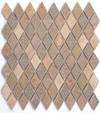 Swiss Diamond Pattern Crackle Mosaic 11.5 x 12.5 Elysium