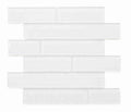 Ripple White Glossy Mosaic Tile 11.75 x 11.75 Elysium