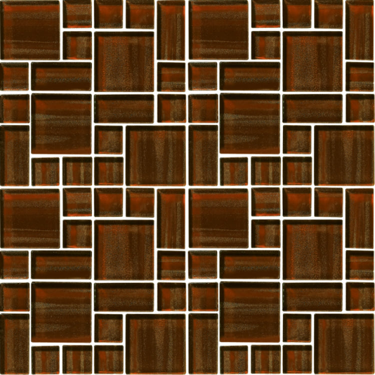 Odyssey Brown Glass Mosaic 12 x 12 Elysium